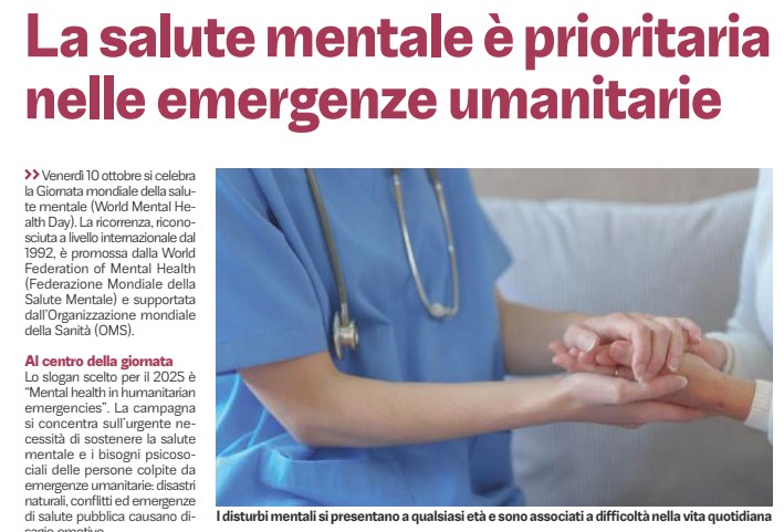 Giornata mondiale della Salute mentale (World Mental Health Day)