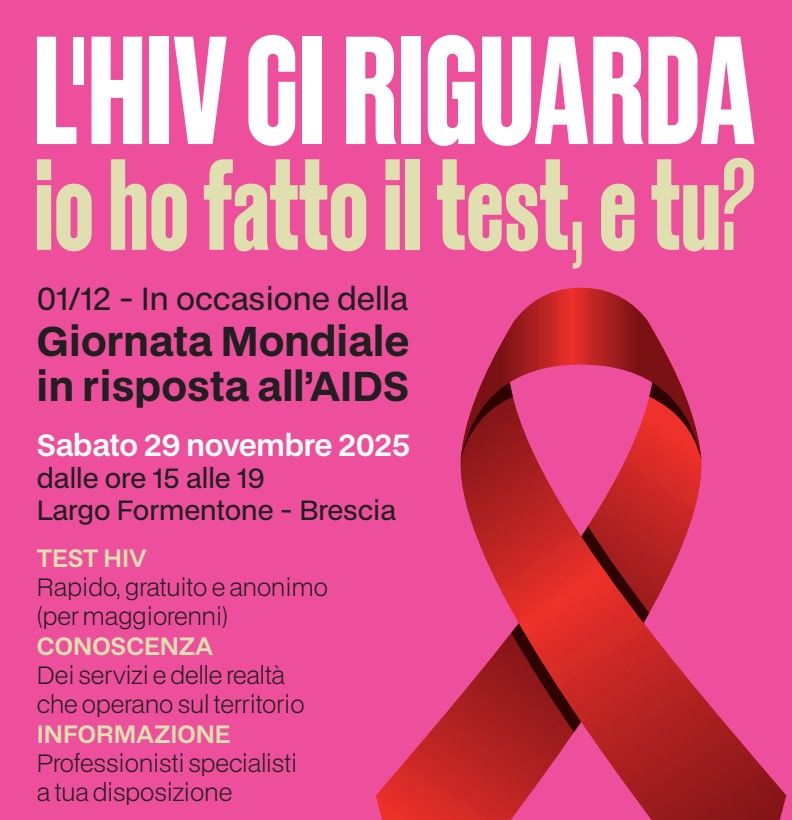Giornata Mondiale contro l�AIDS 2025: tornano i test rapidi HIV a Brescia