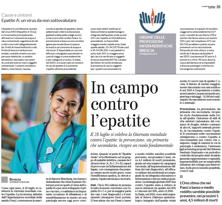 28 luglio, Giornata mondiale contro l�epatite