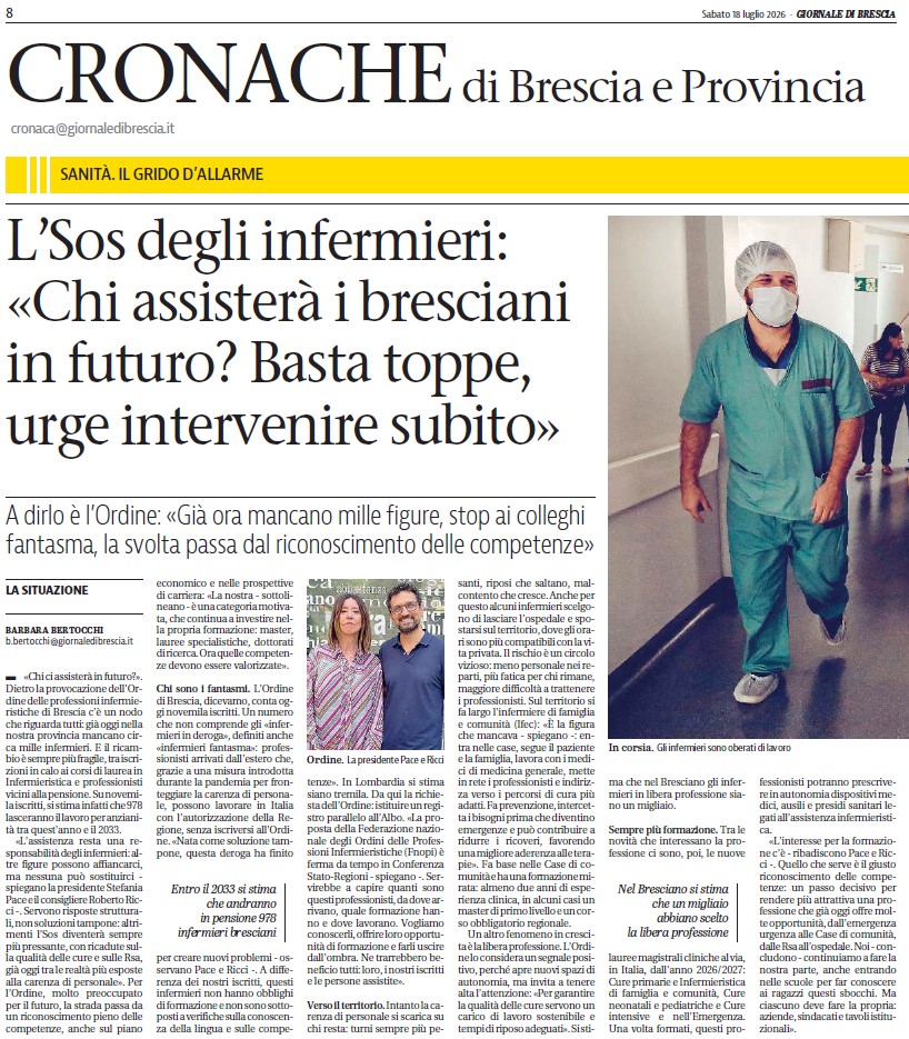 Chi assister� i bresciani in futuro? Basta toppe, urge intervenire subito