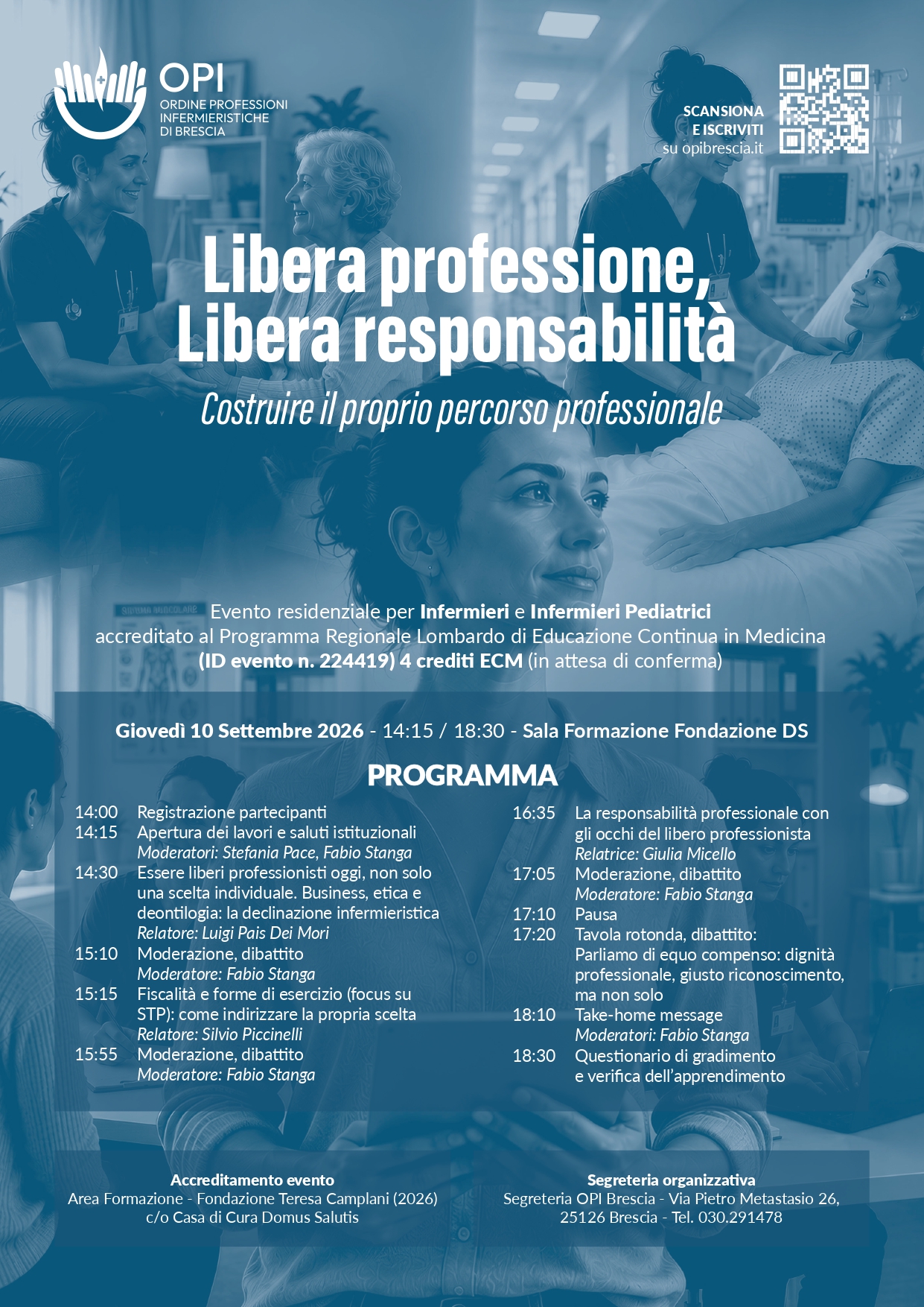 Evento formativo residenziale �Libera Professione, Libera responsabilit�: costruire il proprio percorso professionale�