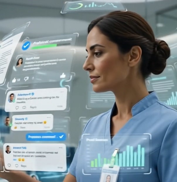 �La cura nell�era digitale: Social media, IA ed etica nella professione infermieristica�