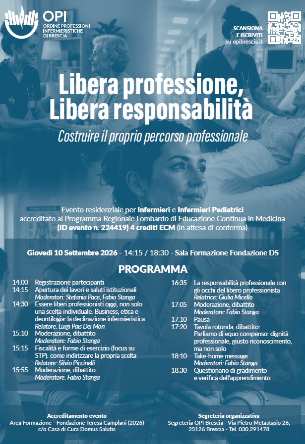 Evento formativo residenziale �Libera Professione, Libera responsabilit�: costruire il proprio percorso professionale�