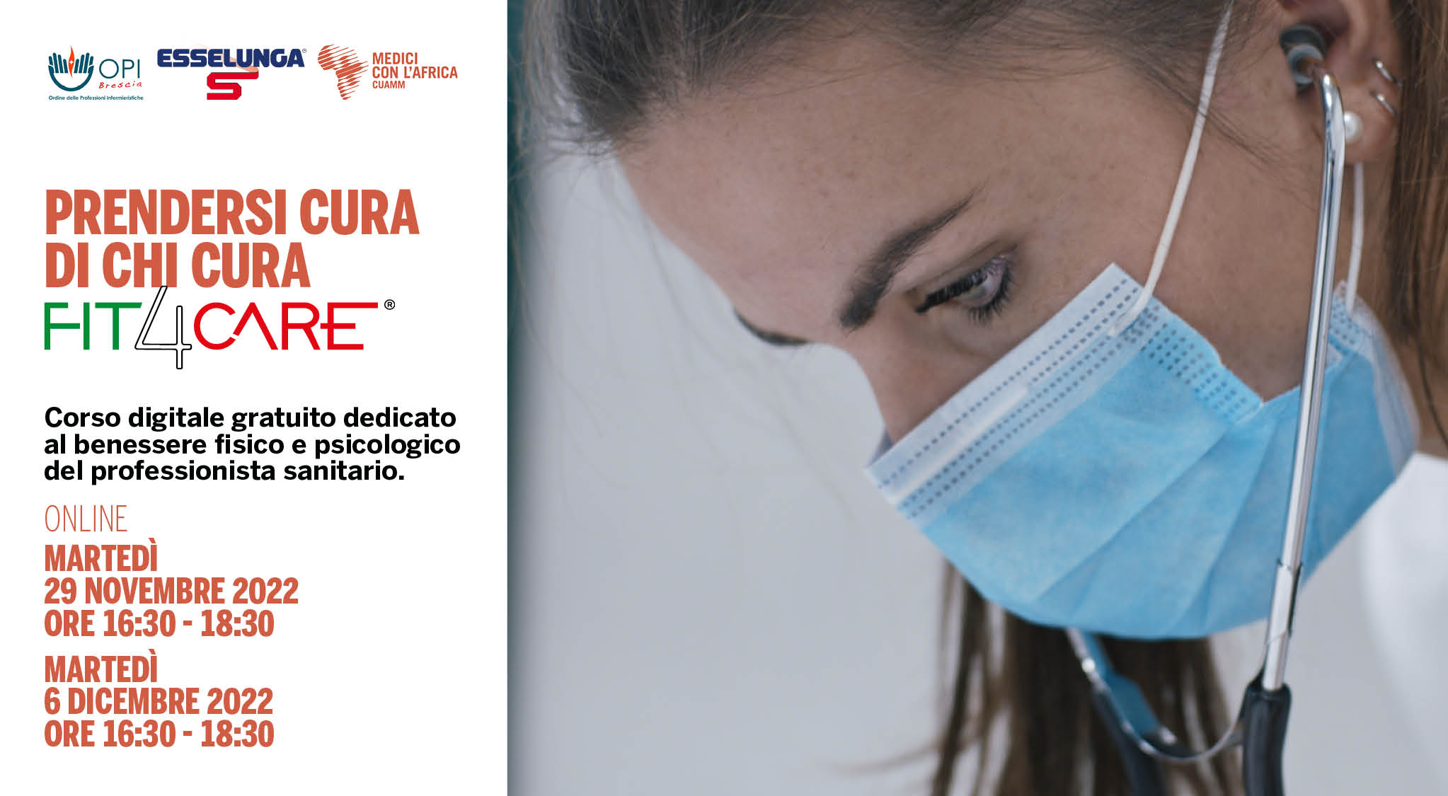 CORSO ONLINE: FIT4CARE: PRENDERSI CURA DI CHI CURA