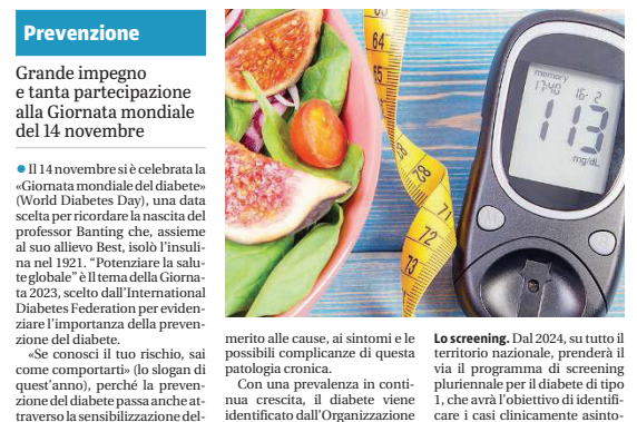 GdB Obiettivo Salute: Diabete, Se conosci il tuo rischio sai come devi comportarti